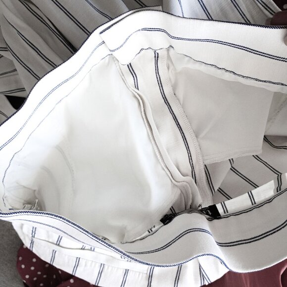 ZARA TRF High-Waisted Striped Wide-Leg Trousers – Size XS - Picture 7 of 8